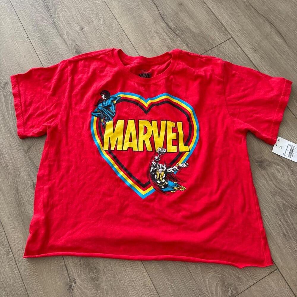 Marvel red cotton t shirt with